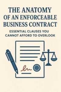 The Anatomy of an Enforceable Business Contract: Essential Clauses You Cannot Afford to Overlook