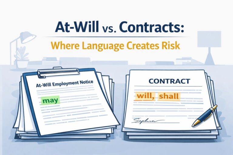 At-Will Employment & Employment Contracts: What Owners Often Miss