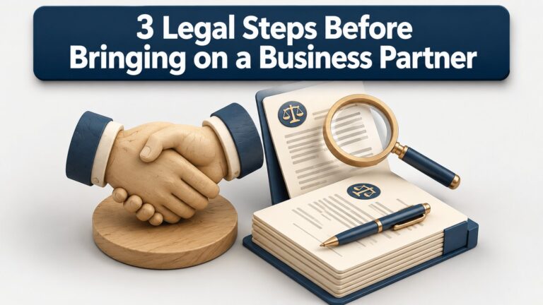 3 Legal Steps to Take Before You Bring On a Business Partner in Alabama