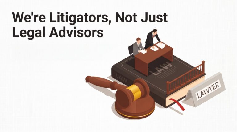 We’re Litigators, Not Just Legal Advisors