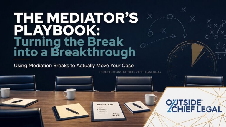 TIME OUT and Halftime: Using Mediation Breaks to Actually Move Your Case
