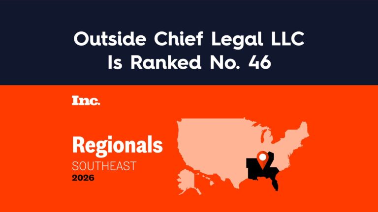 Outside Chief Legal LLC Named to 2026 Inc. Regionals: Southeast List