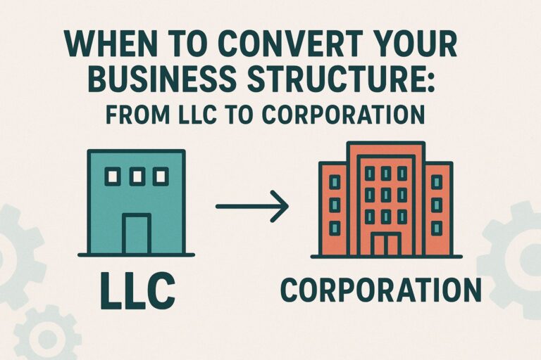 When to Convert Your Business Structure: From LLC to Corporation