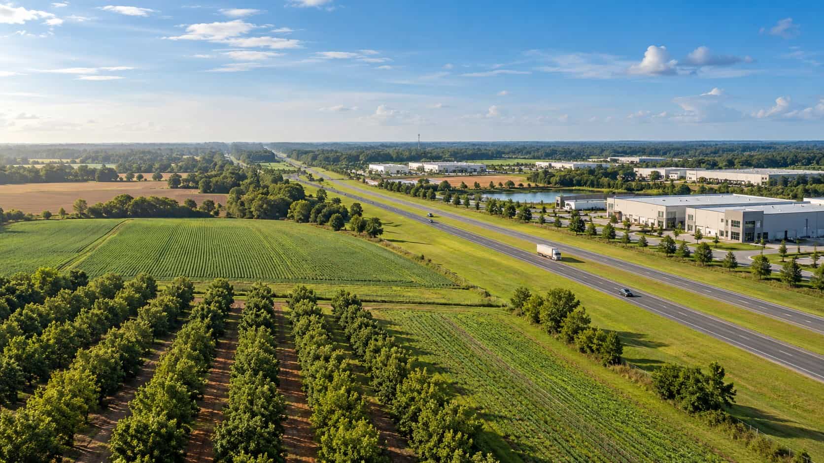 Agriculture and modern business development in Central Baldwin County, Alabama